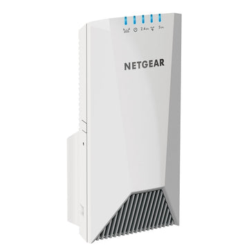NETGEAR Nighthawk® X4S Tri-Band WiFi Mesh Range Extender (EX7500-100NAS), AC2200 Wireless Signal Booster & Repeater up to 2200Mbps Speed + Mesh Smart Roaming, 2.2Gbps Wall-plug Internal Antennas (Container Product Without Box) - Imported from UK